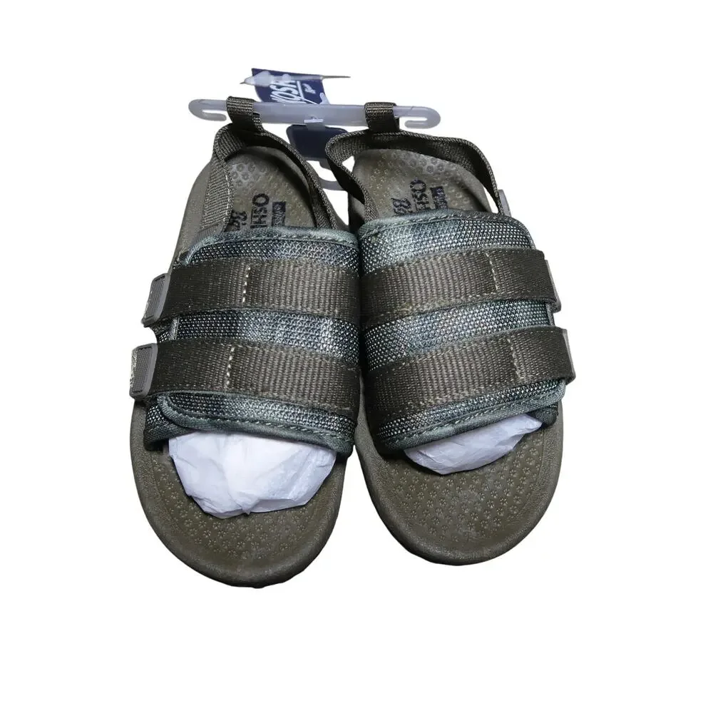 OshKosh B'Gosh Oliver Sandals Olive Army Green Toddler Size 10 NWT Strappy